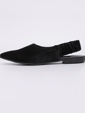 Sandal Vagabond Katlin Black suede Pointed Slingback Flats size 38